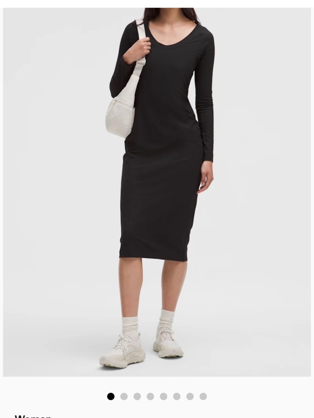 Lululemon all aligned ribbed midi dress